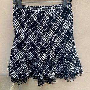 Black and white skirt